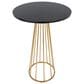 LumiSource Canary Bar Table in Gold Metal and Black Wood, , large