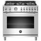 Bertazzoni 36 Inch Liquid Propane Gas Range in Stainless Steel, , large
