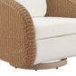 Zuo Modern Solara Outdoor Swivel Chair in Ivory, , large