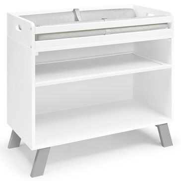 Suite Bebe Livia Multi Purpose Changing Table in White and Gray, , large