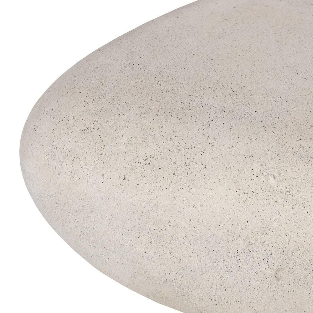 Phillips Collection River Stone Small Patio Coffee Table in Roman Stone, , large