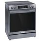 Frigidaire Gallery 30" Front Control Electric Range with Total Convection in Black Stainless Steel, , large