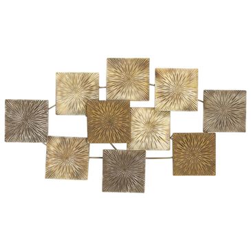 Maple and Jade 24" x 43" Abstract Wall Decor in Gold, Bronze and Copper, , large