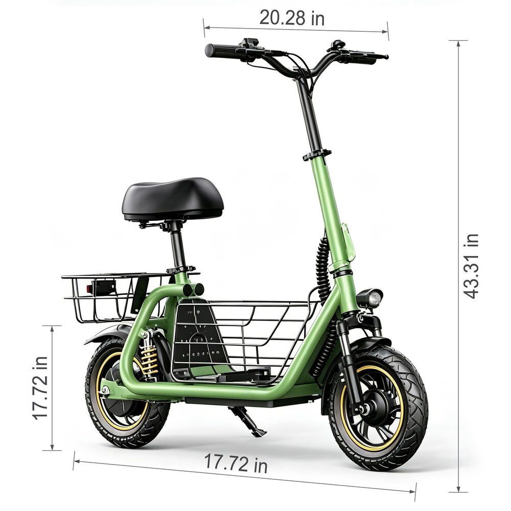 HOMLUX 550W 25-Mile Adults Electric Scooter with Foldable Design in Cyan, , large
