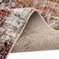 Central Oriental Oklahoma Koda 5" x 7"3" White Sand and Dark Rust Area Rug, , large