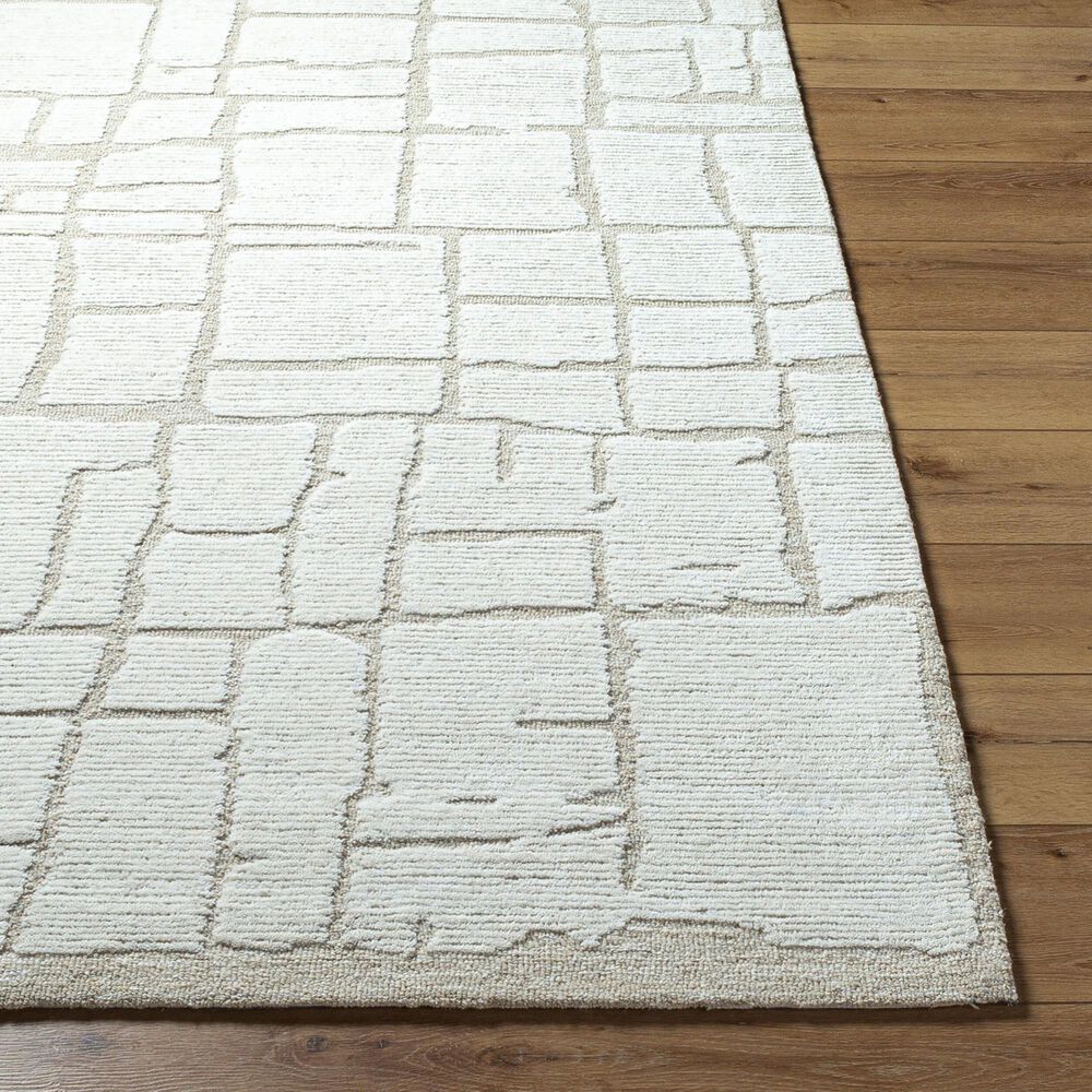 Surya Bianca Light Silver and Ash 2&#39; x 3&#39; Area Rug, , large