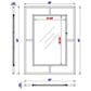 James Martin Vanities Boston 30" Rectangular Mirror in Matte Black, , large