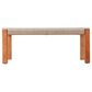 Southern Enterprises Brendina 4-Piece Conversation Set in Oiled Acacia and Natural, , large
