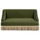 Jennifer Taylor Home Duchess 33" Medium Princess Pet Bed Sofa with Fringe Skirt in Olive Green, , large