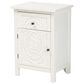 Baxton Studio Lambert 1-Drawer End Table in White, , large