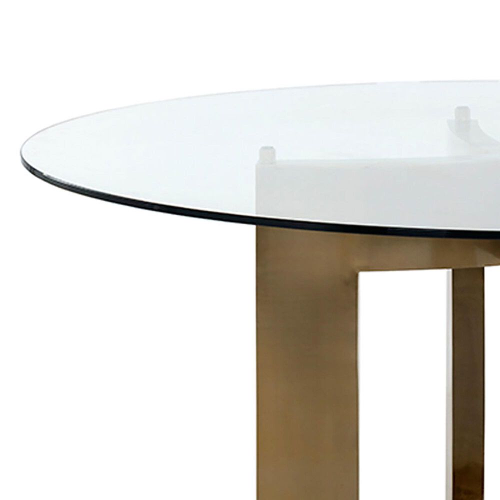 37B Lianne Dining Table in Gold - Table Only, , large
