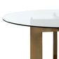 37B Lianne Dining Table in Gold - Table Only, , large