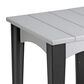 Amish Orchard Island End Table in Dove Gray and Black, , large