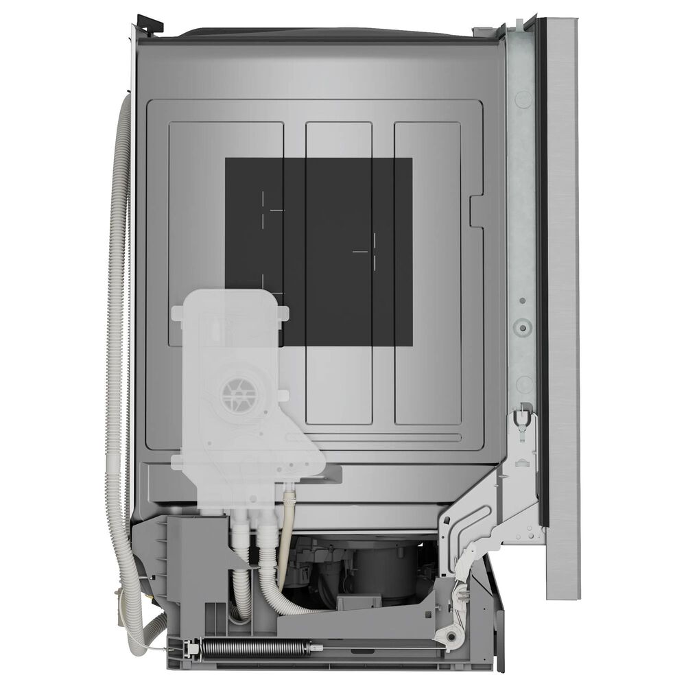 Bosch 100 Series 24&quot; Built-In Recessed Handle Dishwasher with 8 Wash Cycles in Stainless Steel, , large