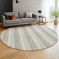 Dalyn Rug Company Kenner KN3 Ivory 8" Round Area Rug, , large