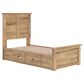 Ashley Makidern 4-Piece Twin Storage Bedroom Set with Four Drawers in Natural Brown, , large