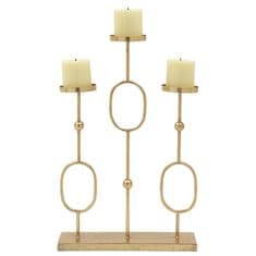 Maple and Jade Modern Candelabra in Gold