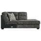 Ashley Lonoke 2-Piece Stationary Sectional Set with Right-Arm Facing Corner Chaise in Gunmetal, , large