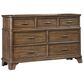 Hawthorne Furniture Telluride Dresser and Mirror in Vintage Oak, , large