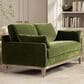 Jennifer Taylor Home Pasadena Stationary Sofa in Olive Green Velvet, , large