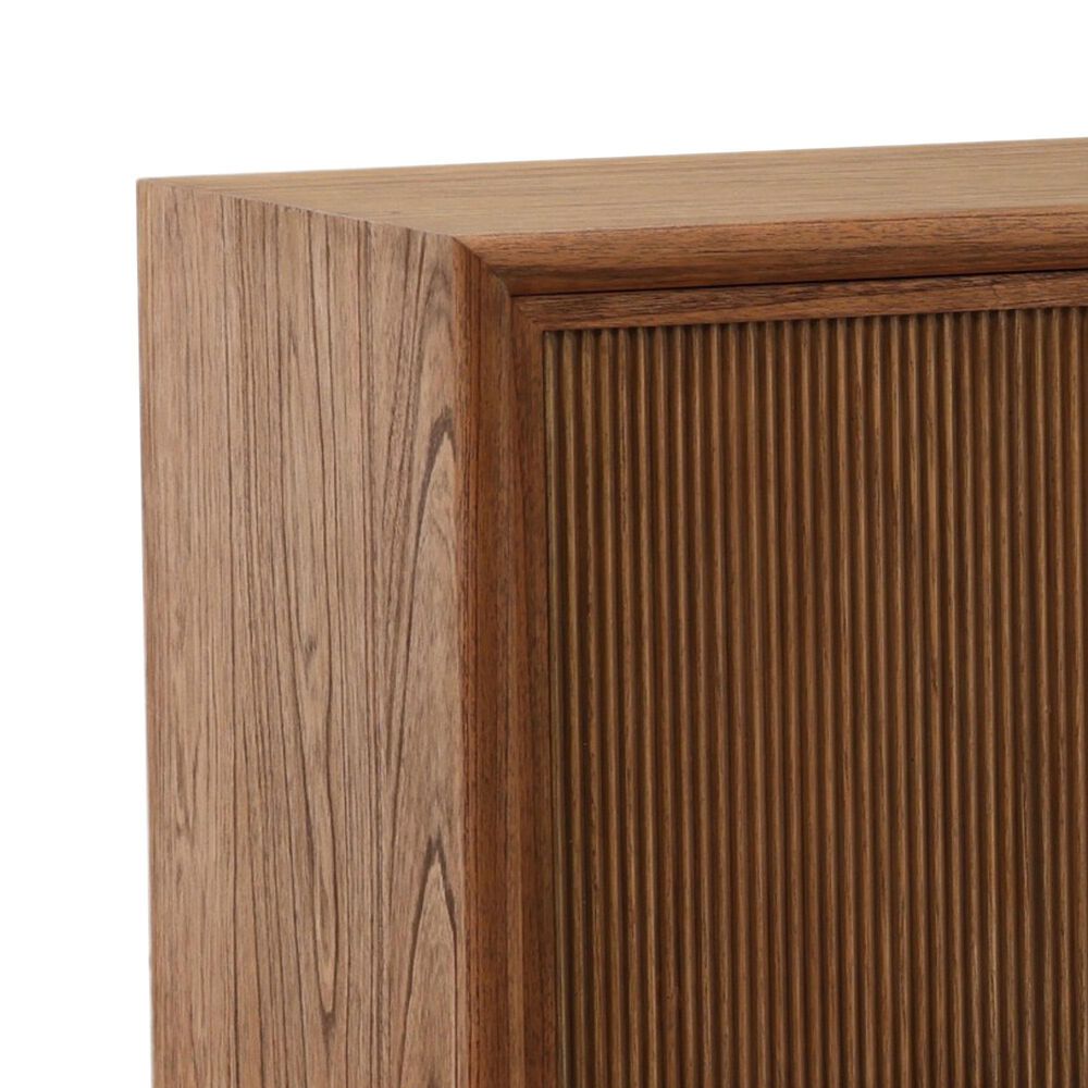 Blue Sun Designs Campbell 4-Door Sideboard in Medium Brown, , large