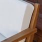 Linon Home Decor Carenen Outdoor 3-Seat Sofa with White Cushions in Natural, , large