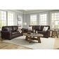 Ashley Colleton Stationary Loveseat in Dark Brown, , large