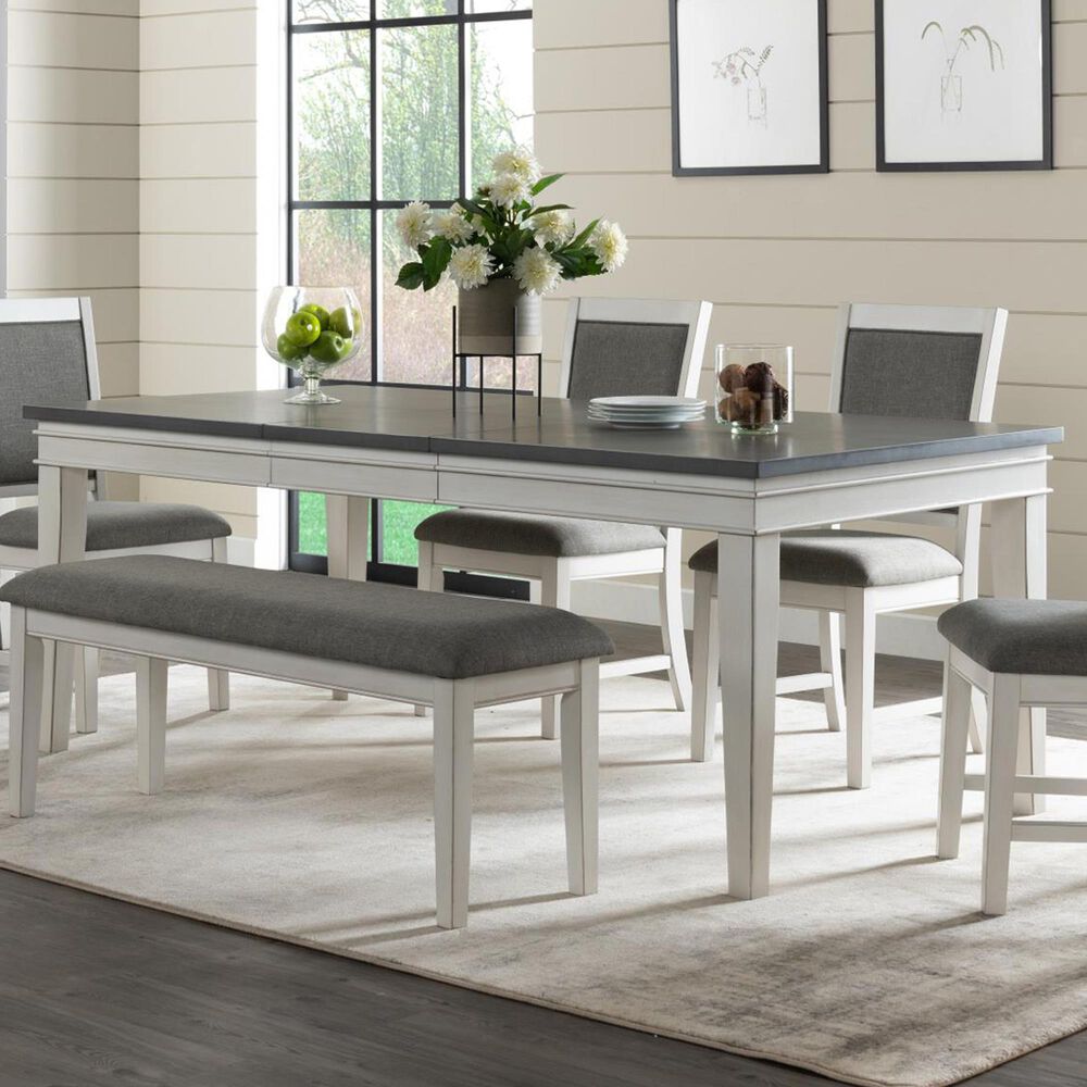 Martin Svensson Home Del Mar Dining Table in White and Grey *Table Only*, , large
