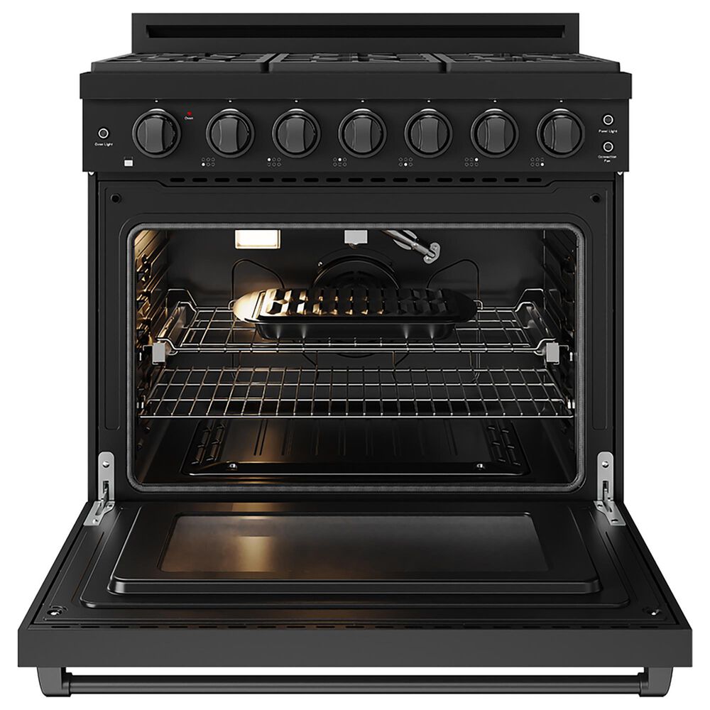 Thor Kitchen Gordon Ramsay Series 36" Professional Gas Range in Black, , large