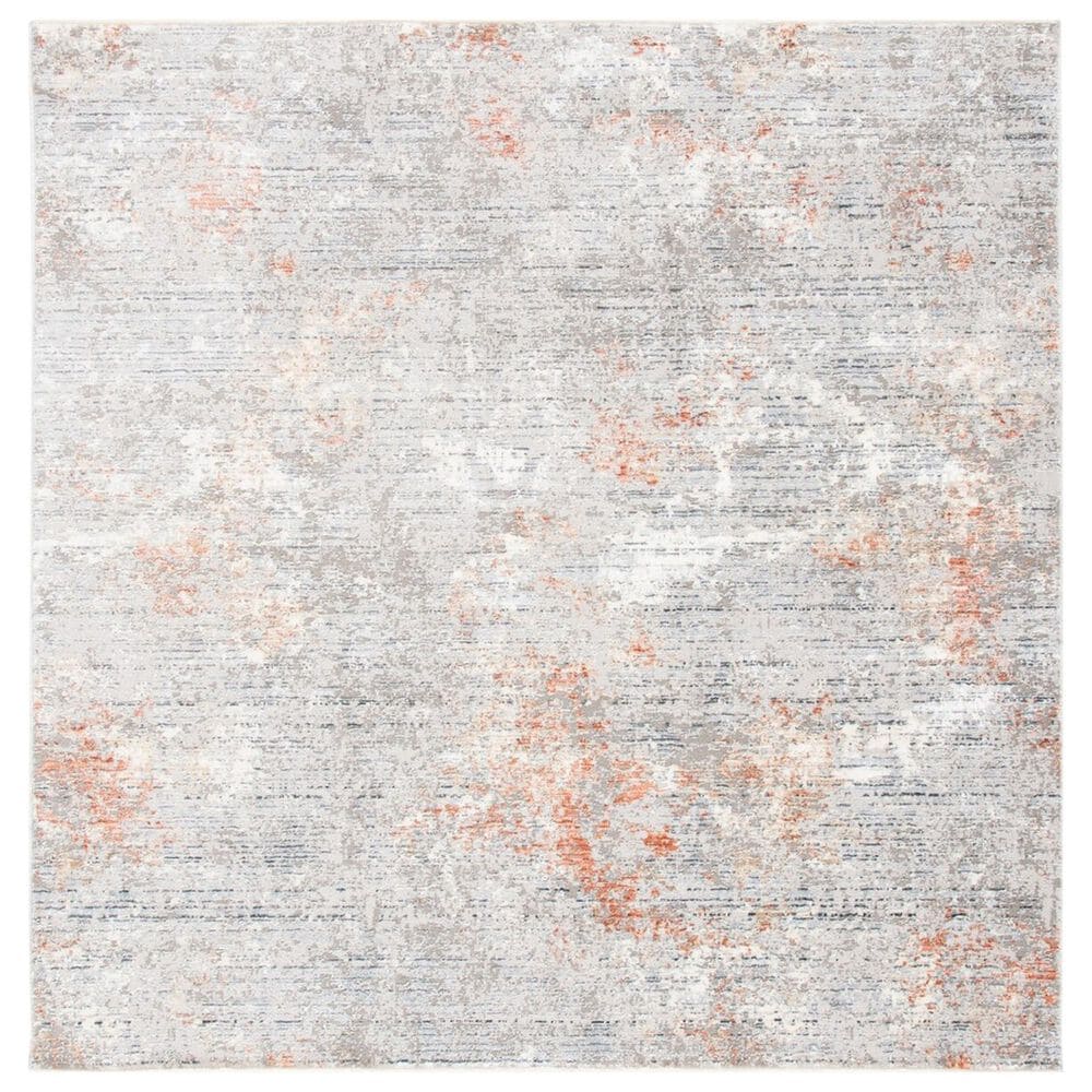 Safavieh Dream DRM429G 6"7" Square Grey and Multicolor Area Rug, , large