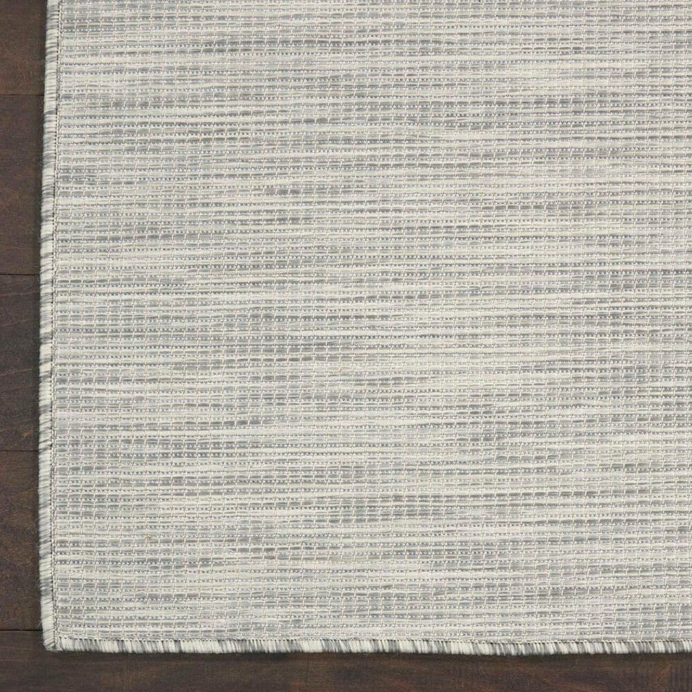 Nourison Positano 10&#39; x 14&#39; Light Grey Indoor/Outdoor Area Rug, , large