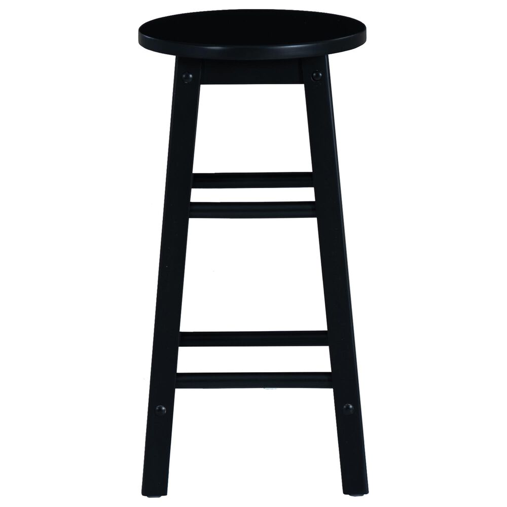Linon Home Decor Abby 24" Counter Stool in Black, , large