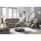 Ashley Side-Swipe Manual Reclining Loveseat in Mocha, , large