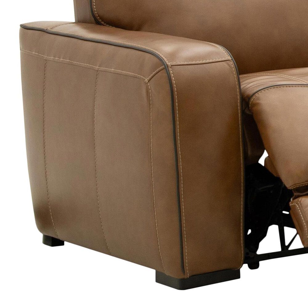 MotoMotion Zeppelin Leather Power Recliner in Venetian Honey, , large