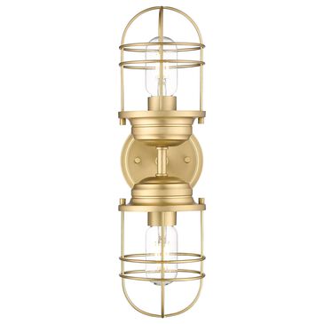 Golden Lighting Seaport 2-Light Wall Sconce in Brushed Champagne Bronze, , large