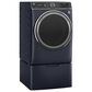 GE Appliances 5 Cu. Ft. Front Load Washer and 7.8 Cu. Ft. Gas Dryer Laundry Pair with Pedestal in Sapphire Blue, , large