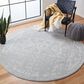 Safavieh Tulum TUL268F 9" Round Grey and Ivory Area Rug, , large