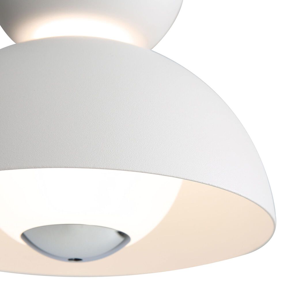 Golden Lighting Vintra LED 1-Light Pendant in Sand White with Chrome, , large