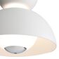 Golden Lighting Vintra LED 1-Light Pendant in Sand White with Chrome, , large