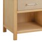 DaVinci Eloise Nightstand with Sand Upholstered Drawer in Honey, , large