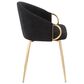 Lumisource Claire Chair in Black Velvet, , large