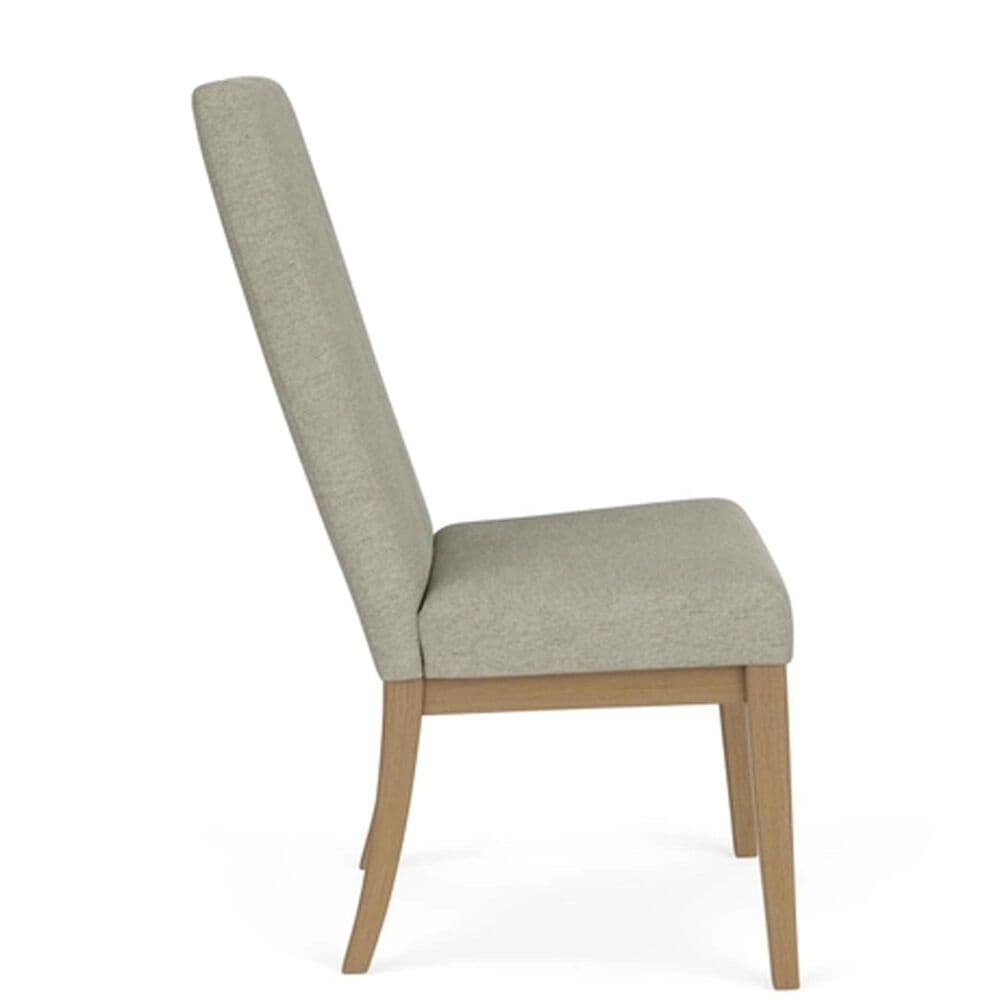 Shannon Hills Davie Dining Table with Leaf and 6 Upholstered Dining Side Chairs in Pale Oak, , large
