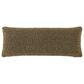 HiEnd Accents Teddy 14" x 36" Throw Lumbar Pillow in Dark Oak, , large