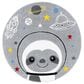 Safavieh Carousel CRK140 5"3" Round Grey and Ivory Kids  Area Rug, , large