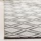Safavieh Micro-Loop 5" x 8" Silver and Dark Grey Area Rug, , large