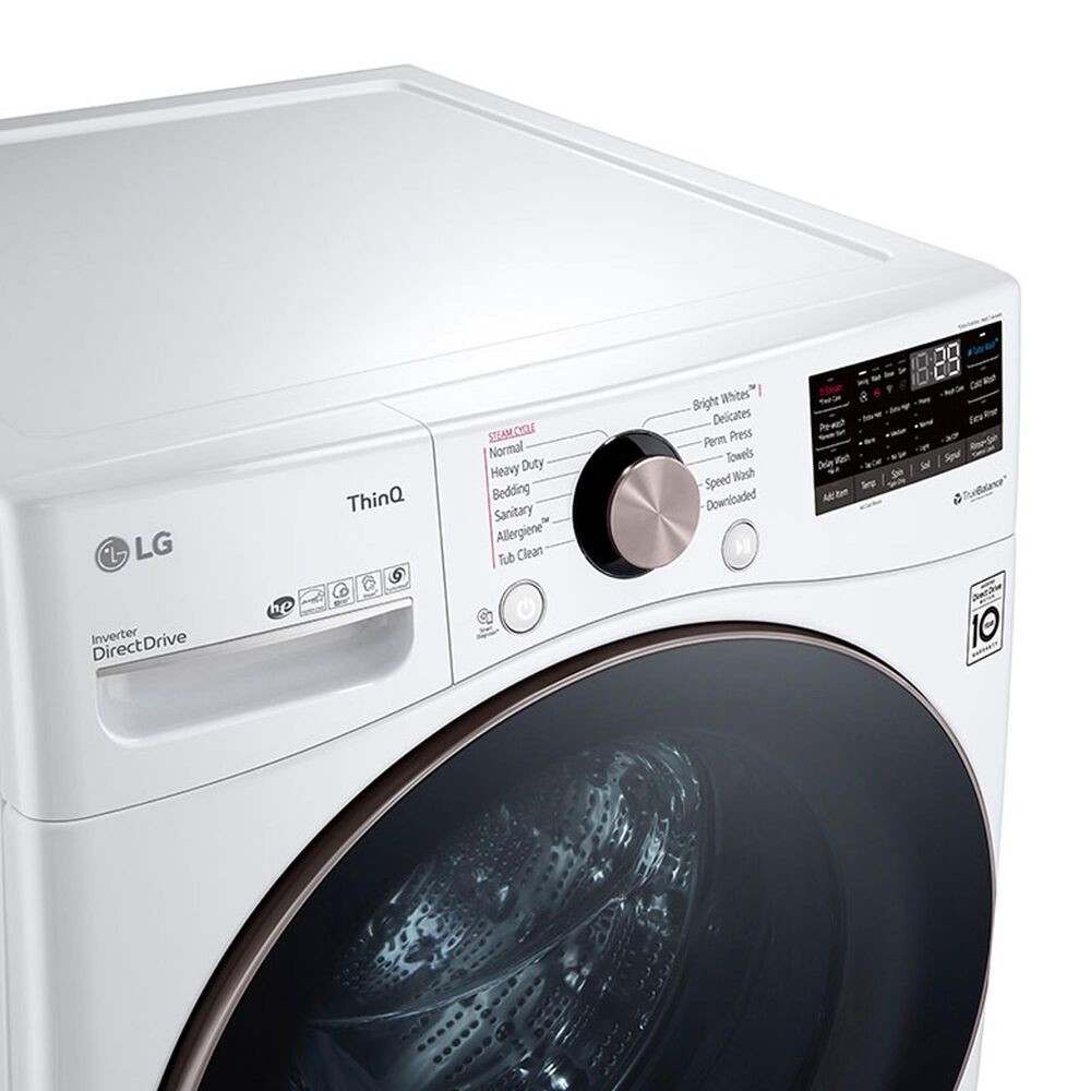 LG 4.5 Cu. Ft. Front Load Washer with TurboWash 360 in White Nebraska