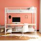 Pacific Landing Campus Full Over Twin Workstation Bunk Bed in Matte White, , large