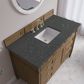 James Martin Brittany 48" Single Bathroom Vanity in Pecan with 3 cm Parisien Bleu Silestone Top and Rectangular Sink, , large