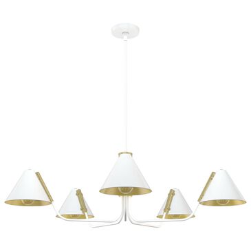 Hunter Grove Isle 5-Light Chandelier in Matte White, , large