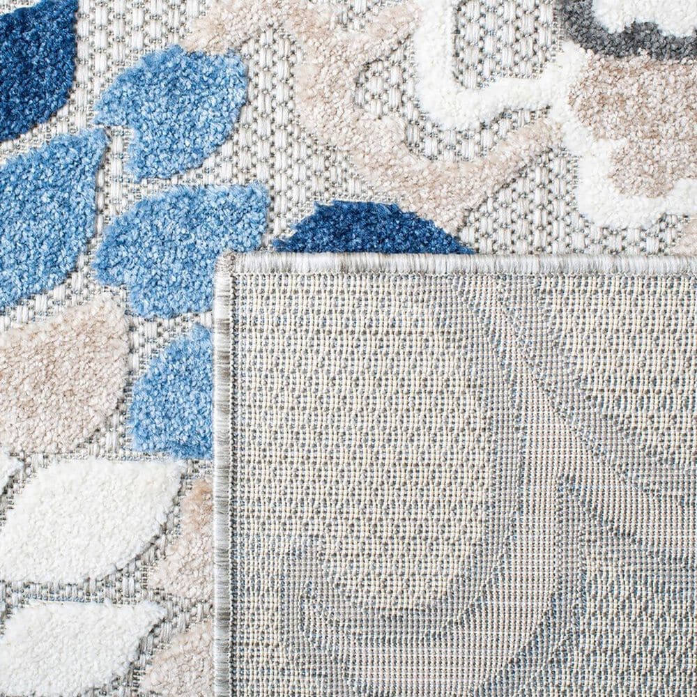 Safavieh Cabana 6&#39;7&quot; x 9&#39; Grey and Blue Area Performance Rug, , large
